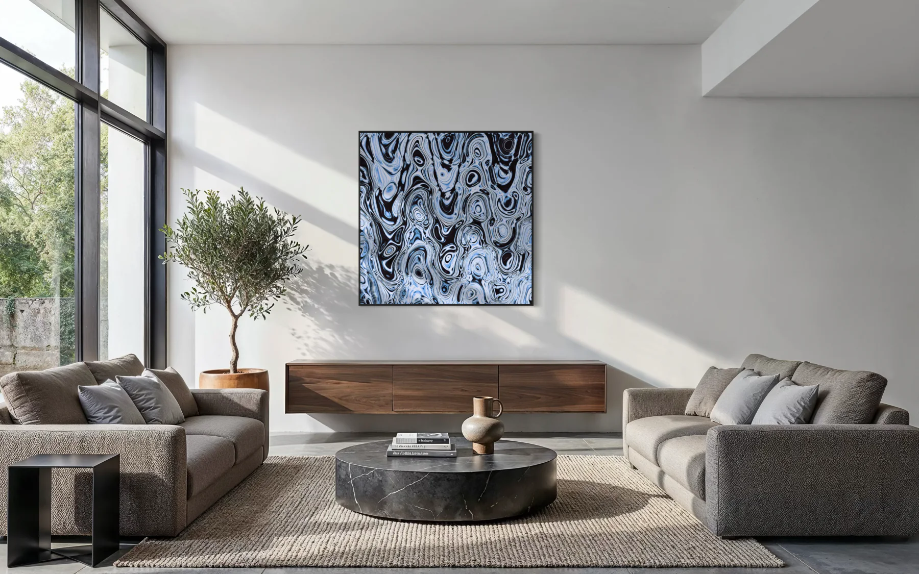 Mana · Material Lounge — konzeptionelle MIVAWO Raumstudie