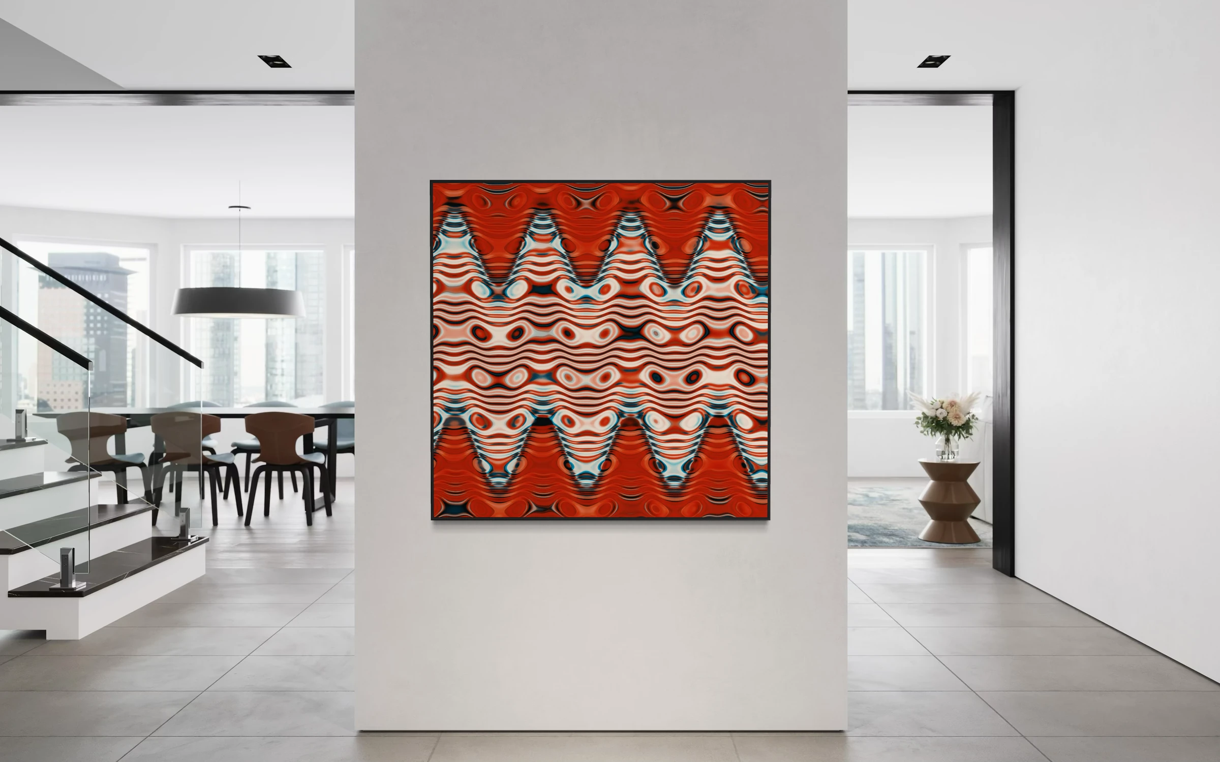Devas aus der Frequency Series in einer Raumvisualisierung